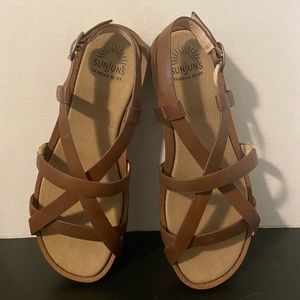 NWOB GH Bass MARGIE SUNJUNS leather sandal US 7M
